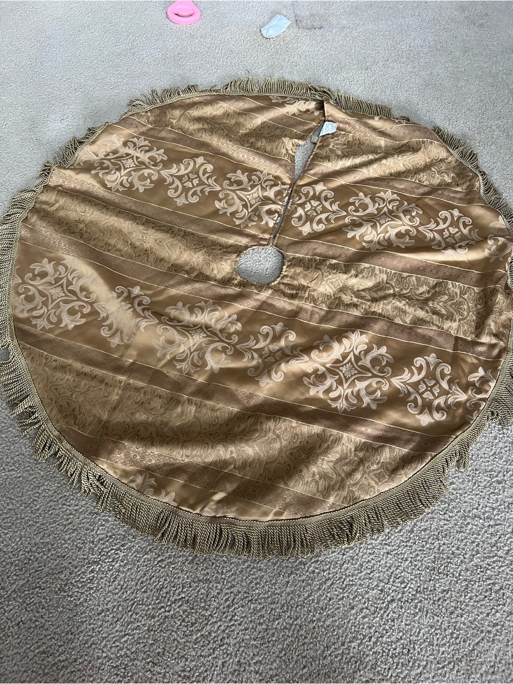 Large Gold Christmas Tree Skirt